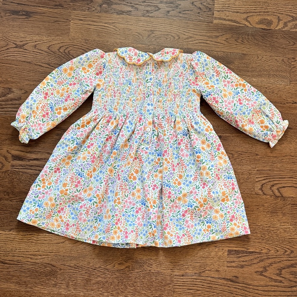 Cecil And Lou Floral Print Smocked Corduroy Dress New And Never Worn - Picture 10 of 14